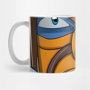 Angry robot man Mug